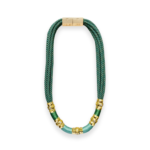 Holst + Lee Holst+lee Colorblock Necklace In Green