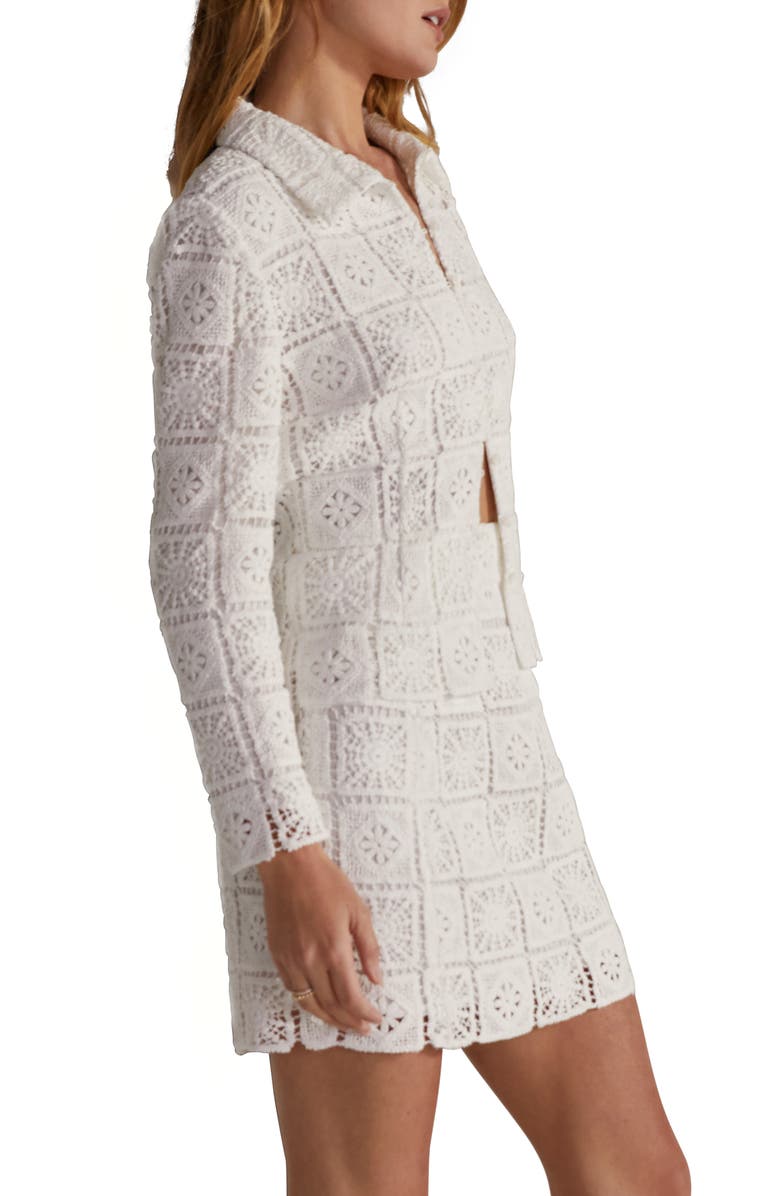 Favorite Daughter Dream Cotton Crochet Shirt, Alternate, color,