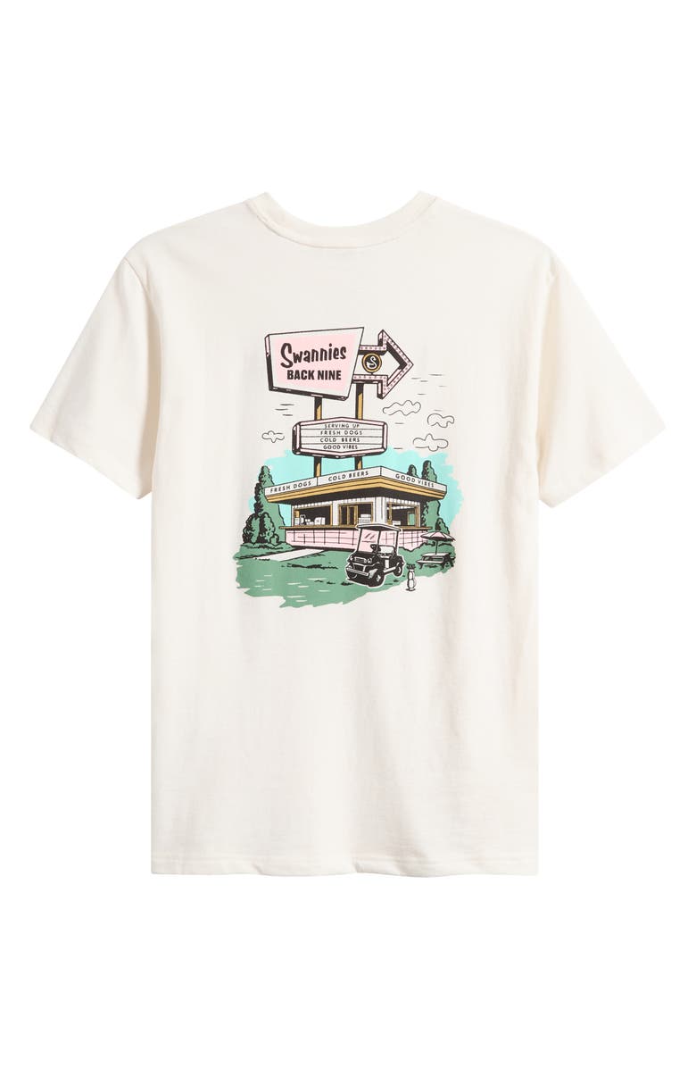 Swannies Turn Shack Graphic T-Shirt, Alternate, color, Vintage White