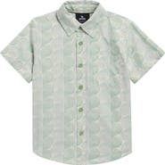 Rip Curl Kids' Artist of the Search Yardy Short Sleeve Cotton Button-Up Shirt