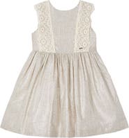 Mayoral Linen Ornamental Sleeveless Dress