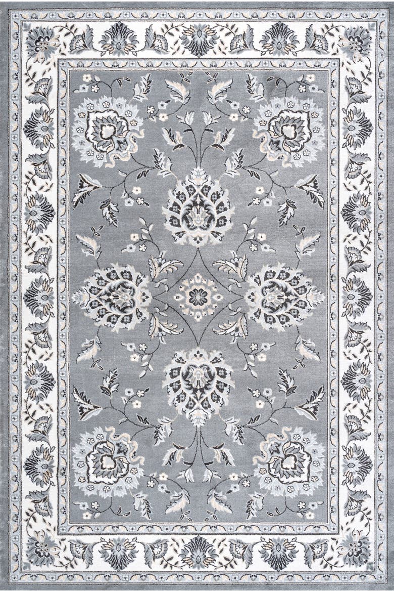 Cherie French Cottage Area Rug, Main, color, Gray/Cream