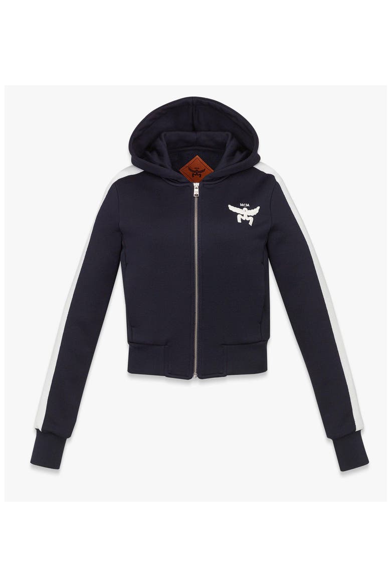 Essential Logo Terry Zip Hoodie, Alternate, color, NAVY