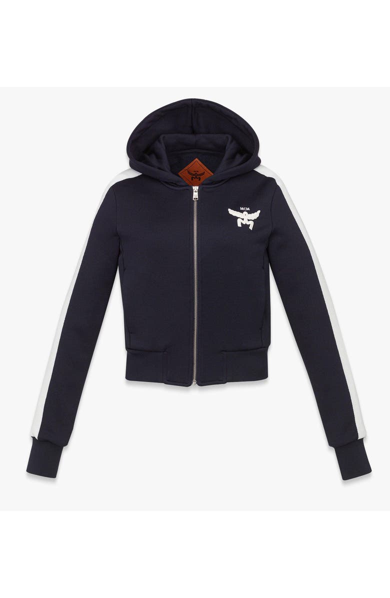 MCM Essential Logo Terry Zip Hoodie, Alternate, color,