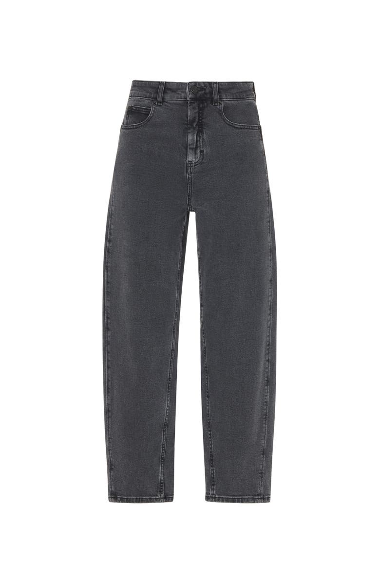Whistles Stretch Barrel Leg Jeans, Alternate, color, Grey