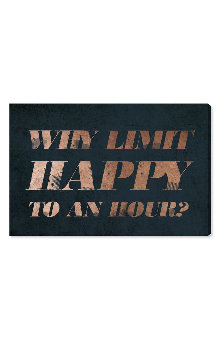 Oliver Gal Happy Hour Canvas Wall Art, Main, color,