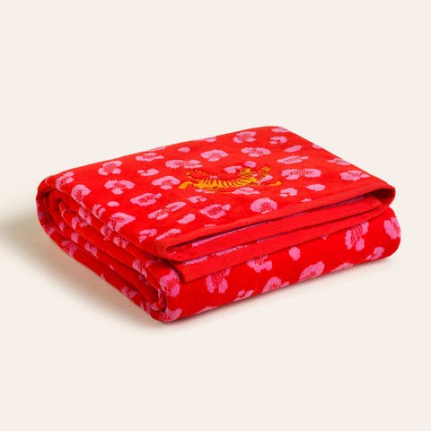 Tabea Embroidered Velvet 100% Cotton Bath Spa Luxury