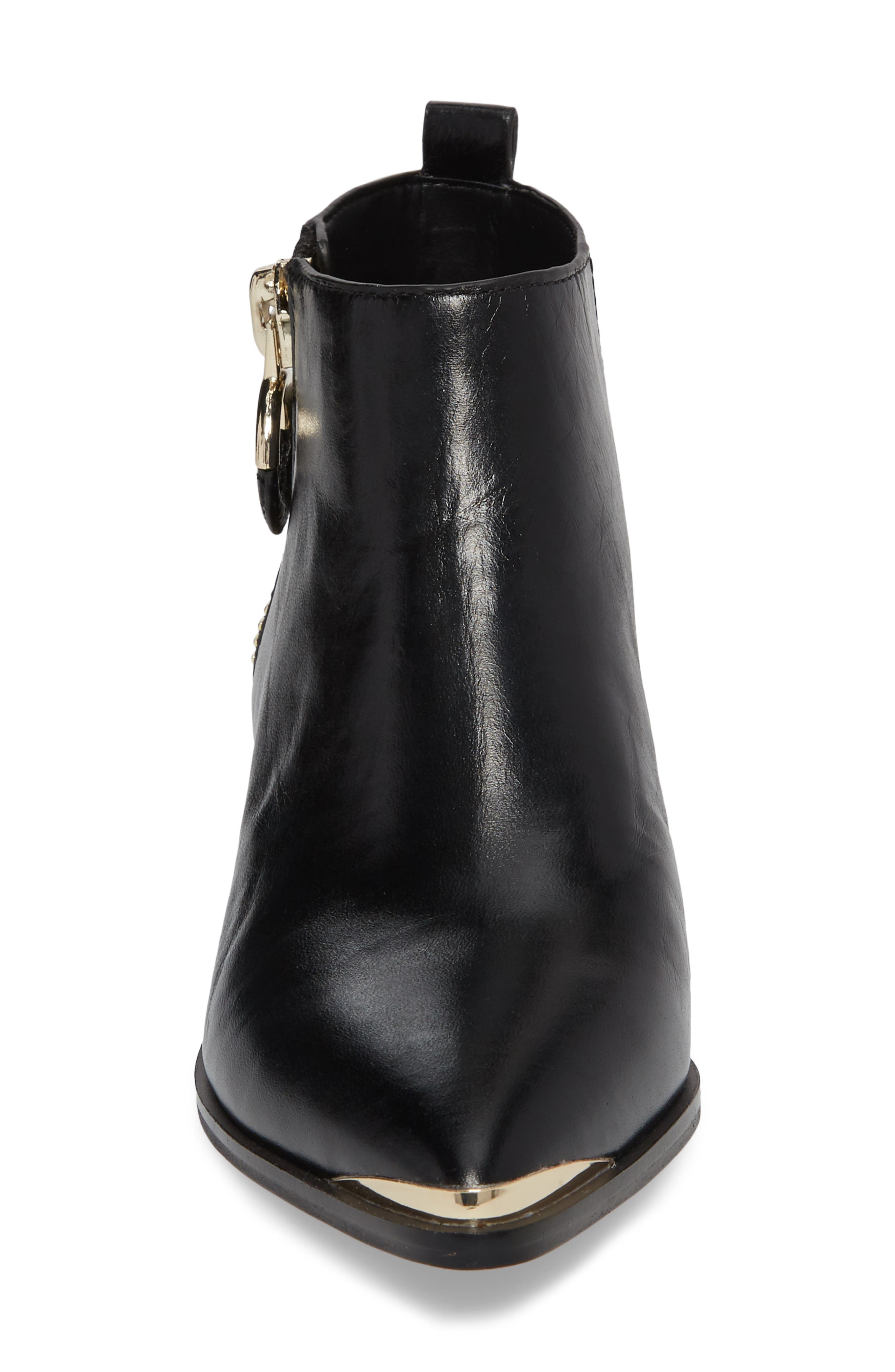 Nead Bootie, Alternate, color, BLACK LEATHER