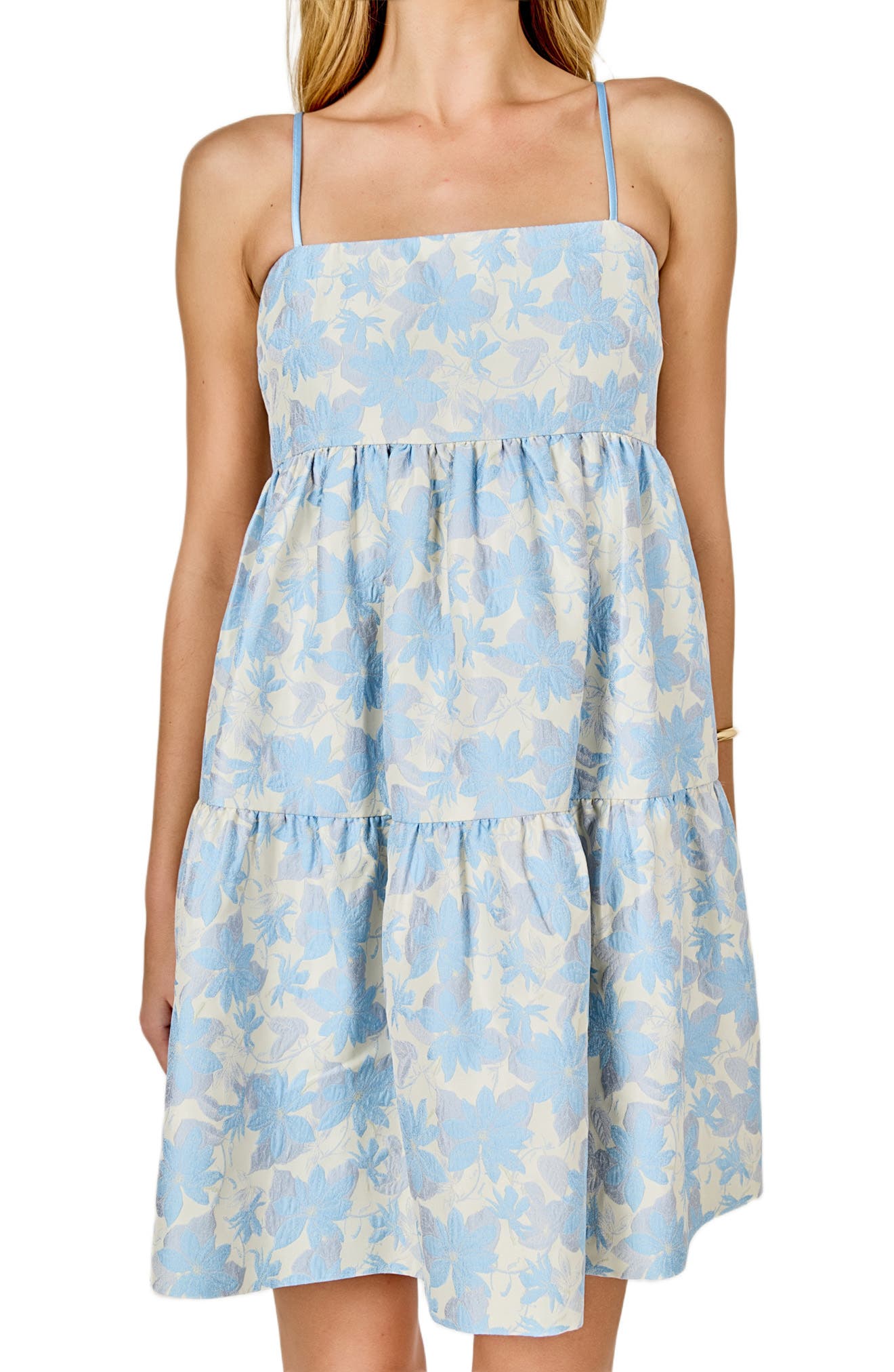 Floral Jacquard Minidress (Women) | Nordstrom