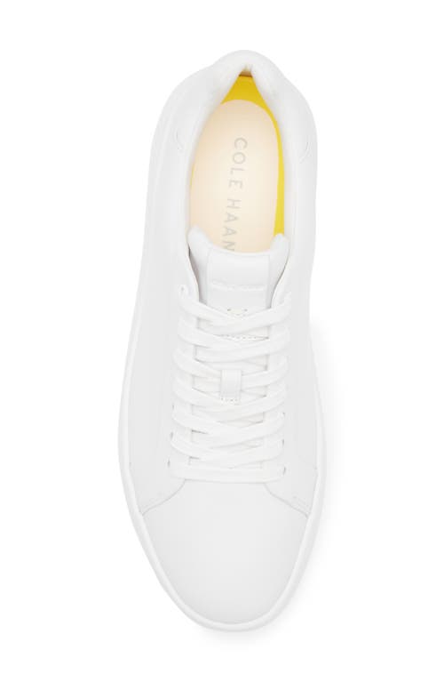 Cole Haan Grand Hurrion Cup Ltt Low Top Sneaker In White
