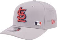 New Era Men's New Era Gray St. Louis Cardinals Laser Perforated 9SEVENTY Adjustable Hat