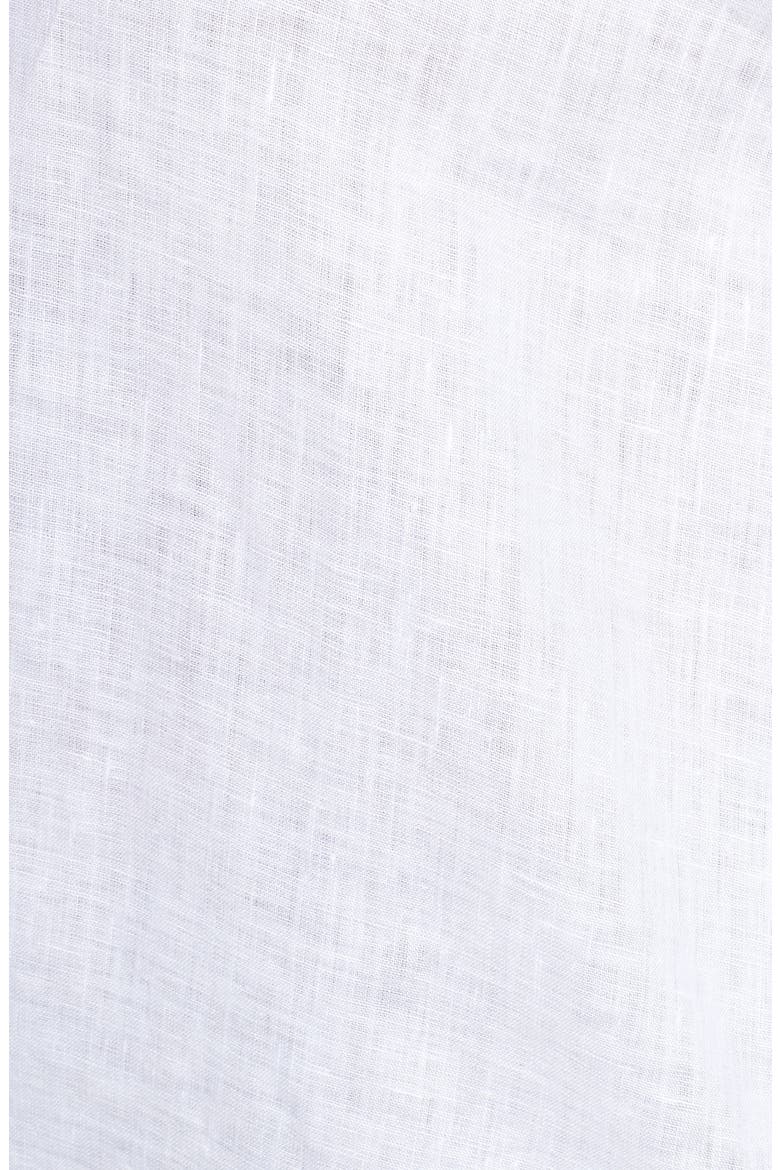Tie Front Linen Top, Alternate, color, ULTRA WHITE