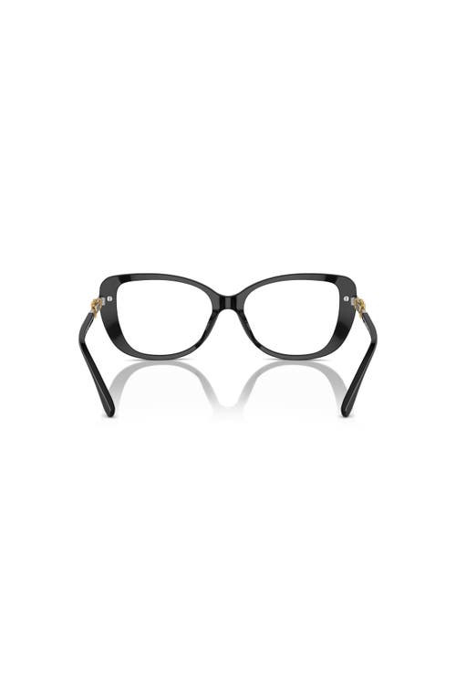 Michael Kors 54mm Cat Eye Optical Glasses In Black