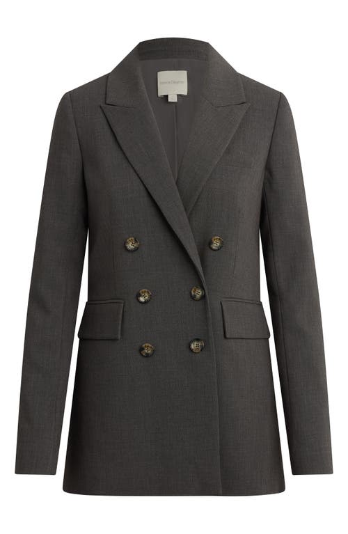 Favorite Daughter The Phoebe Double Breasted Blazer In Brown