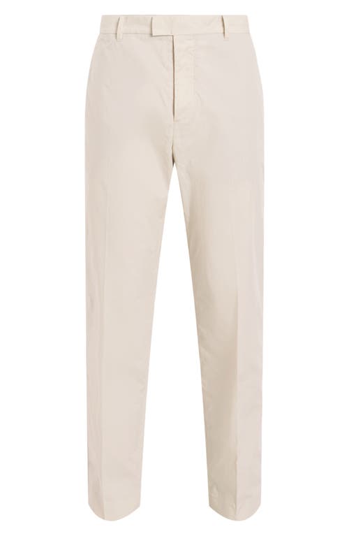 Allsaints Tallis Pleated Straight Fit Pants In Bailey Taupe