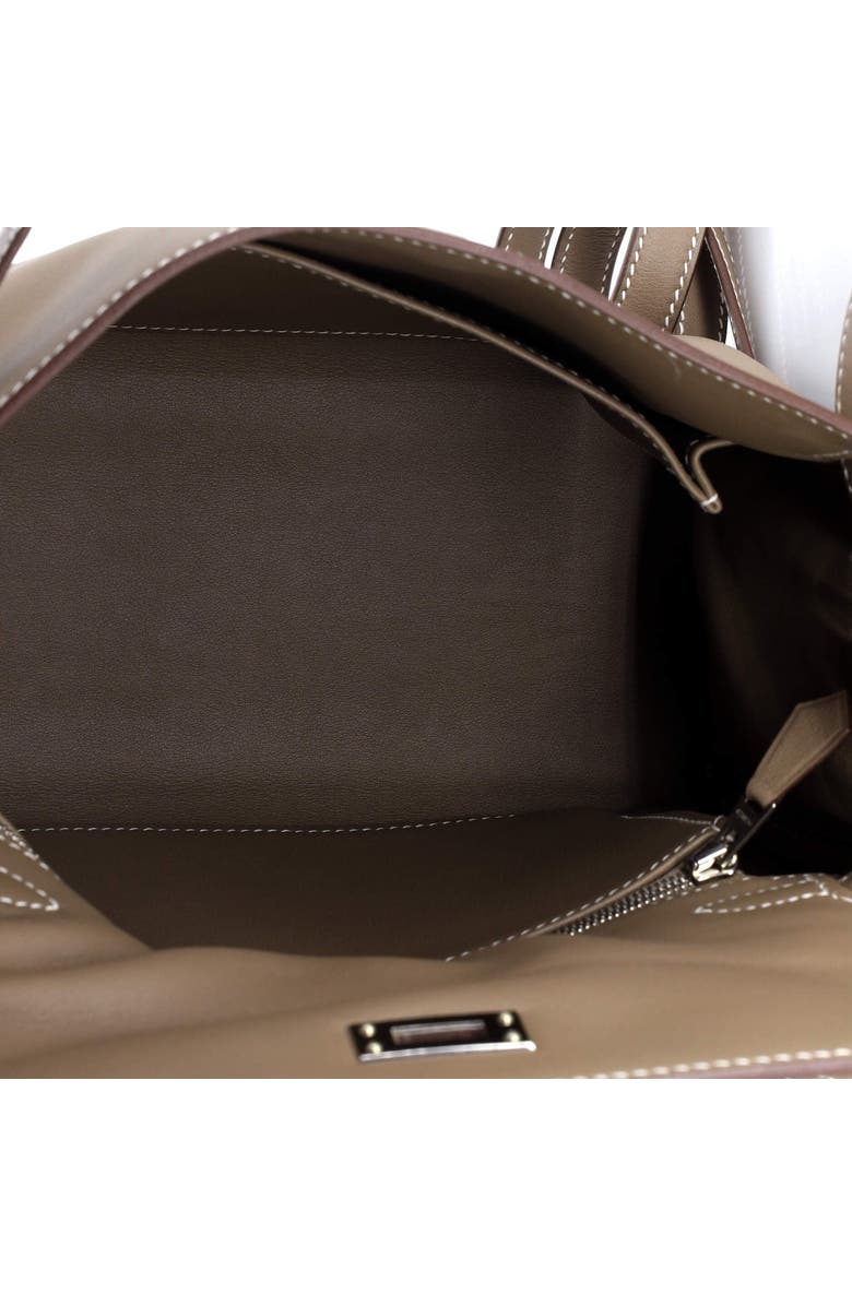 Pre-Owned Hermes Kelly Handbag Grey Swift with Palladium Hardware 25, Alternate, color,