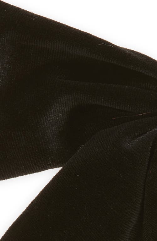 Tasha Velvet Bow Barrette In Black