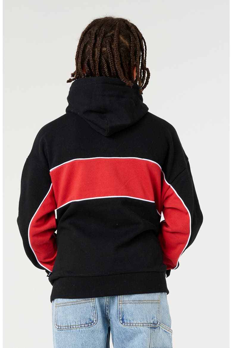 Kids' Panel Beater Fleece Hoodie, Alternate, color, BLACK