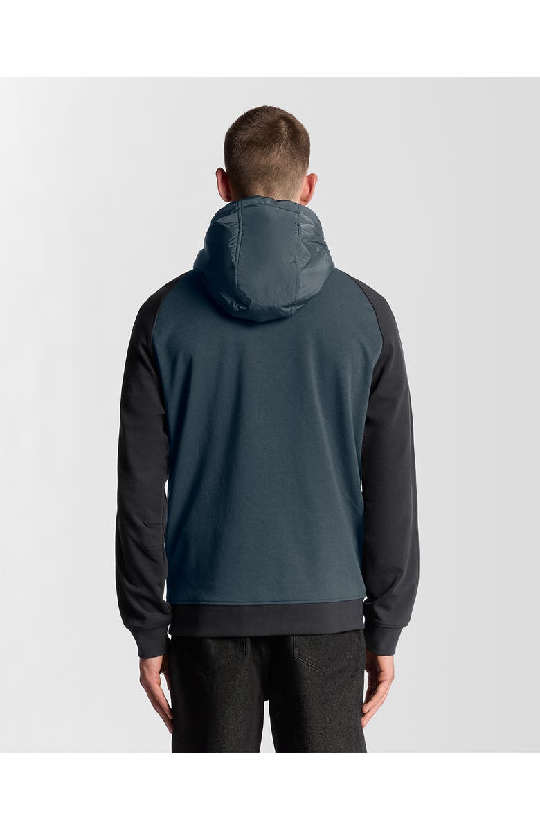 Lyle & Scott Half Raglan Hybrid Hoodie, Alternate, color, Dark Navy
