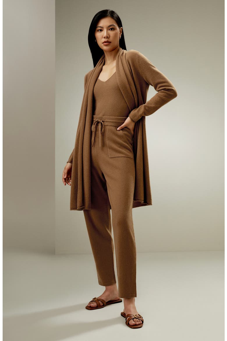 Women's Cashmere Wrap Cardigan, Alternate, color, Toffee