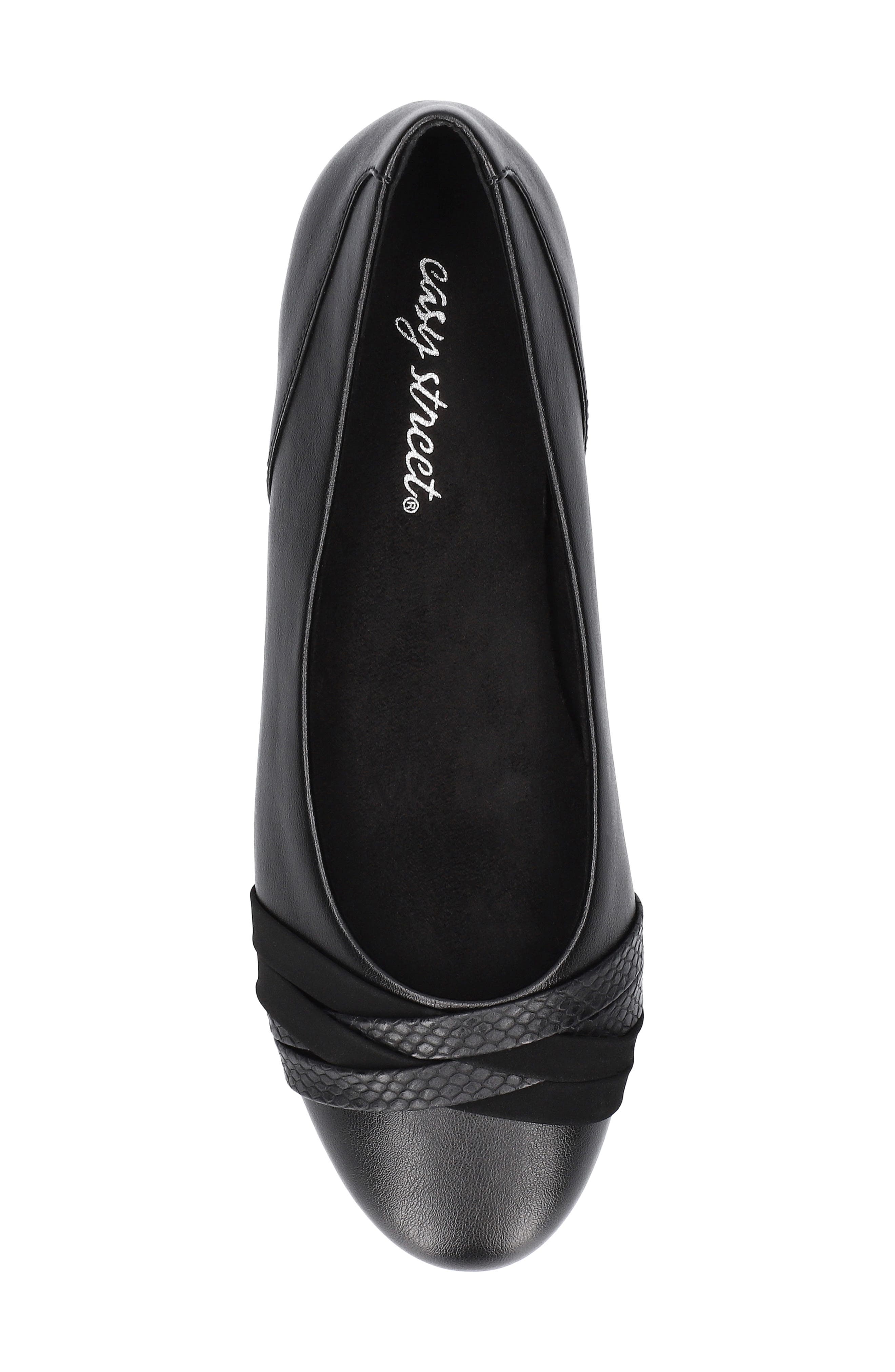 EASY STREET Kylie Almond Toe Ballet Flat, Alternate, color, 