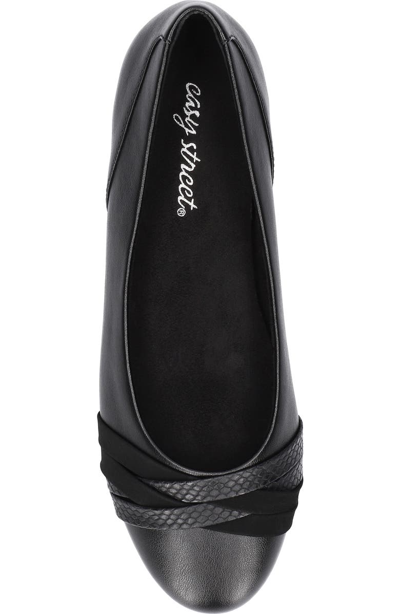 EASY STREET Kylie Almond Toe Ballet Flat, Alternate, color,