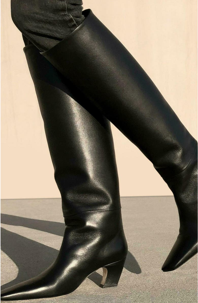 Neil J. Rodgers Meg Knee Boot, Alternate, color, Black Nappa