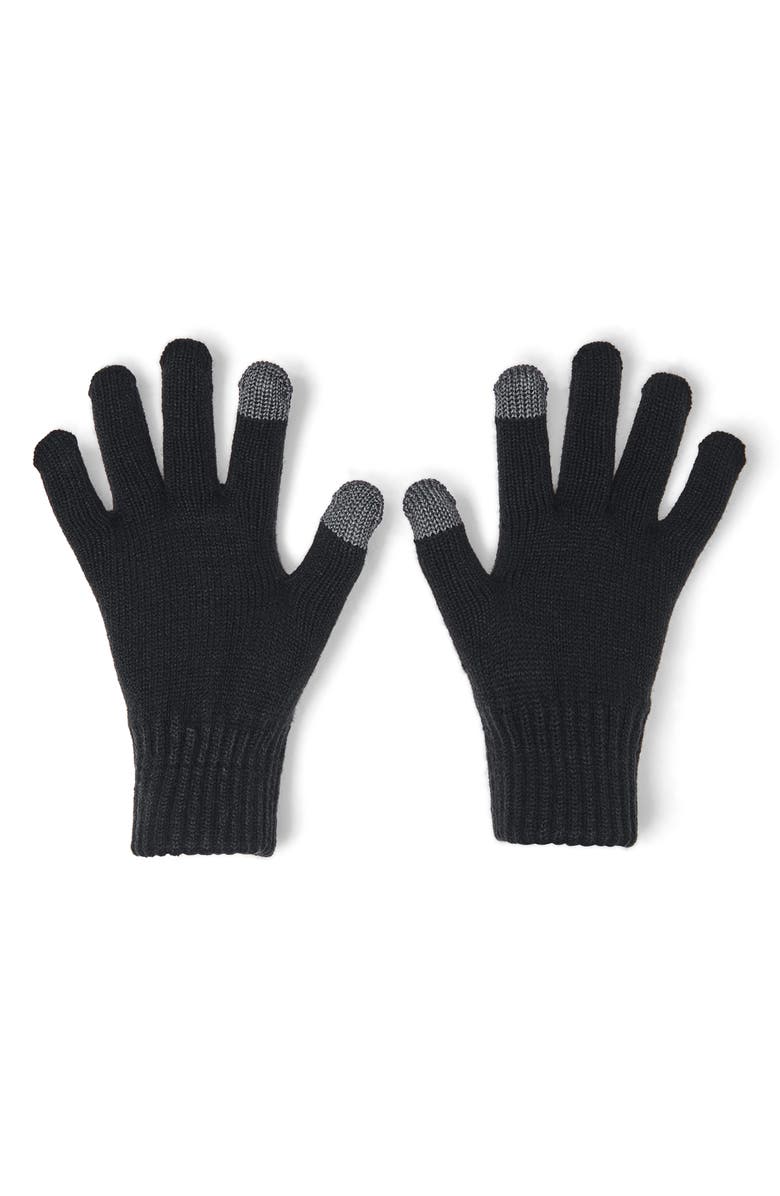 Under Armour Halftime Gloves, Alternate, color, Black / / Castlerock