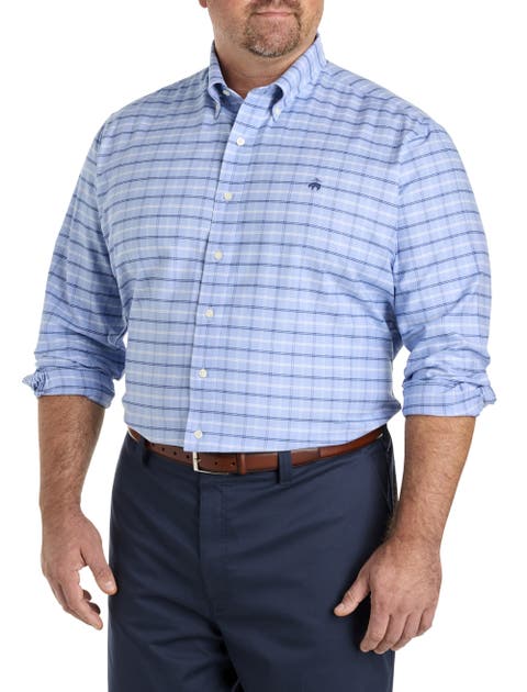 Big & Tall Non-Iron Check Oxford Sport Shirt