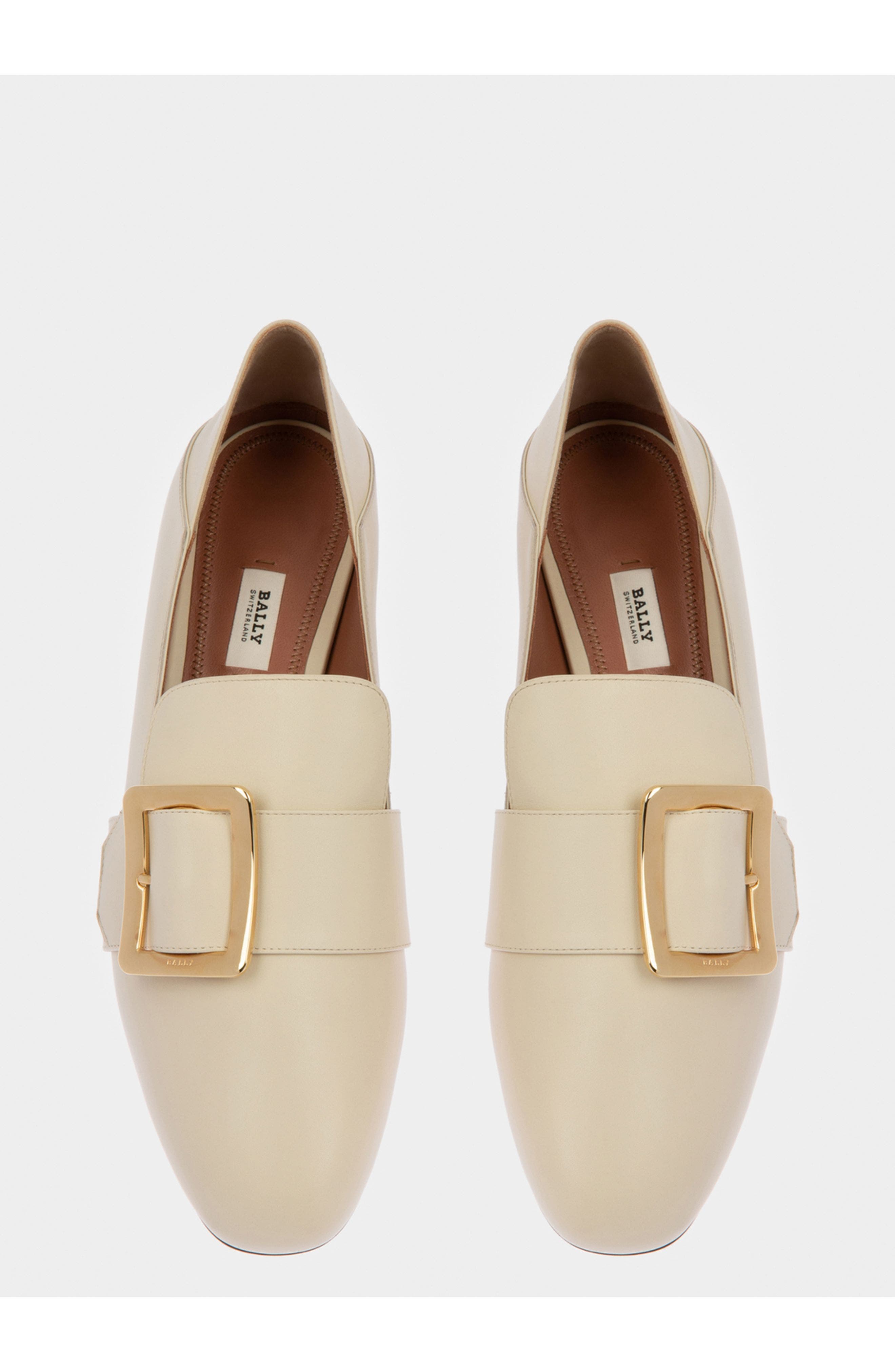 Bally Janelle Women's Calf Leather Slipper, Alternate, color, White