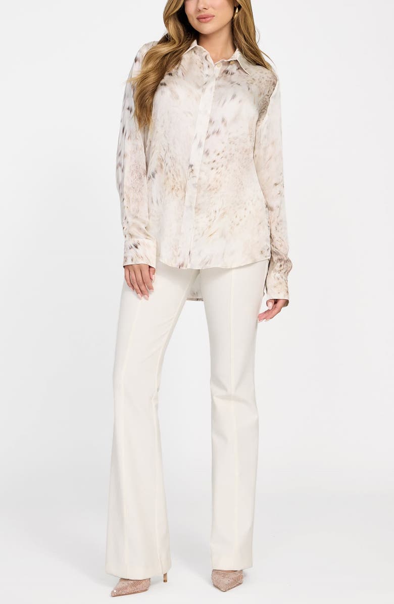Marciano New Melissa Paisley Button-Up Shirt, Alternate, color, White Multi