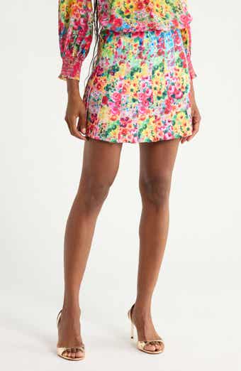 Carter Stitched Pleat Miniskirt