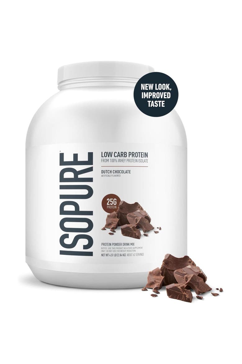 Low Carb Pure Whey Isolate Protein Powder Dutch Chocolate, Alternate, color, None