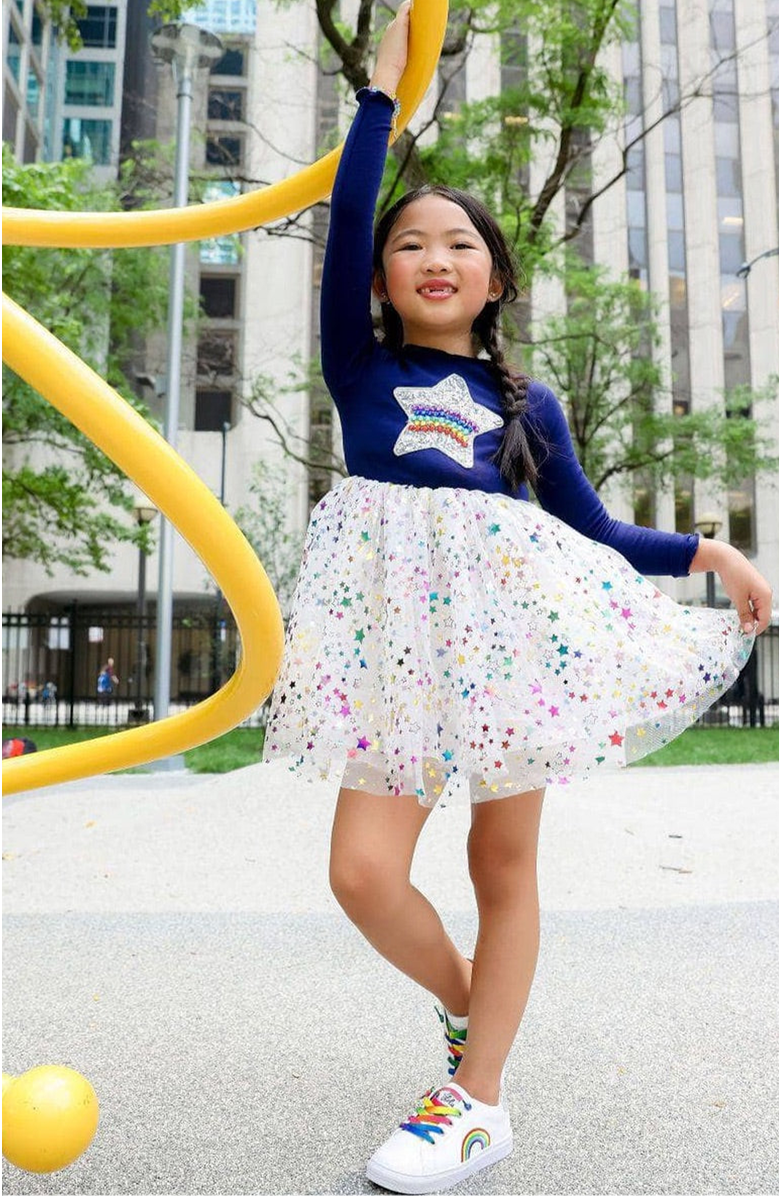 Lola + The Boys Shining Star Fairydust Tutu Dress, Alternate, color,