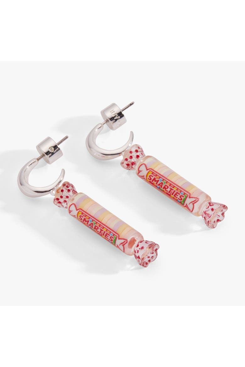 SMARTIES® Huggie Hoops, Alternate, color, Silver