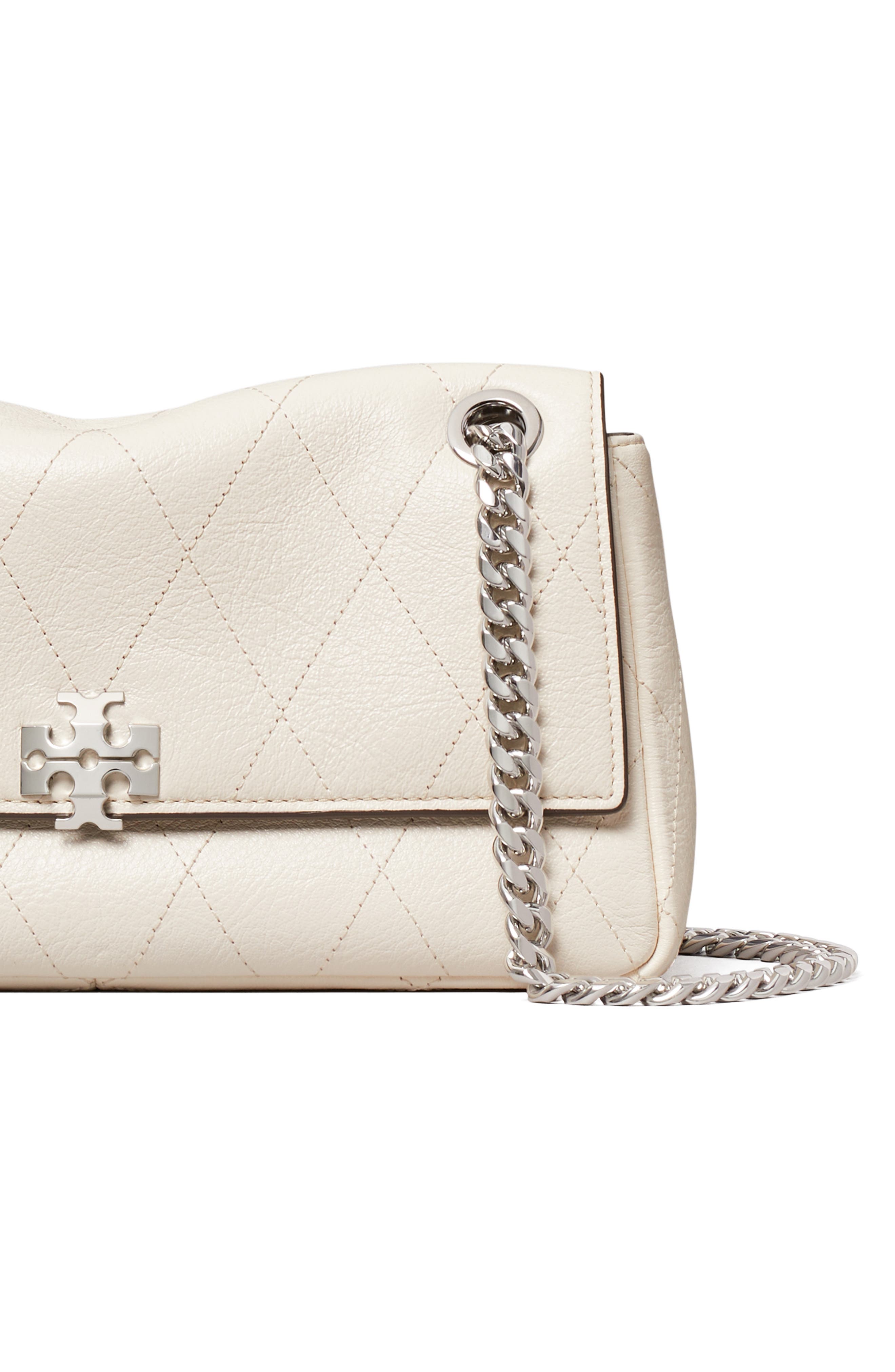 Small Charlie Leather Shoulder Bag, Alternate, color, LIGHT CREAM
