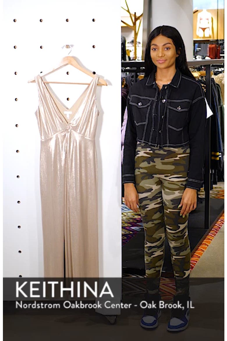 Twist Front Metallic Jumpsuit video