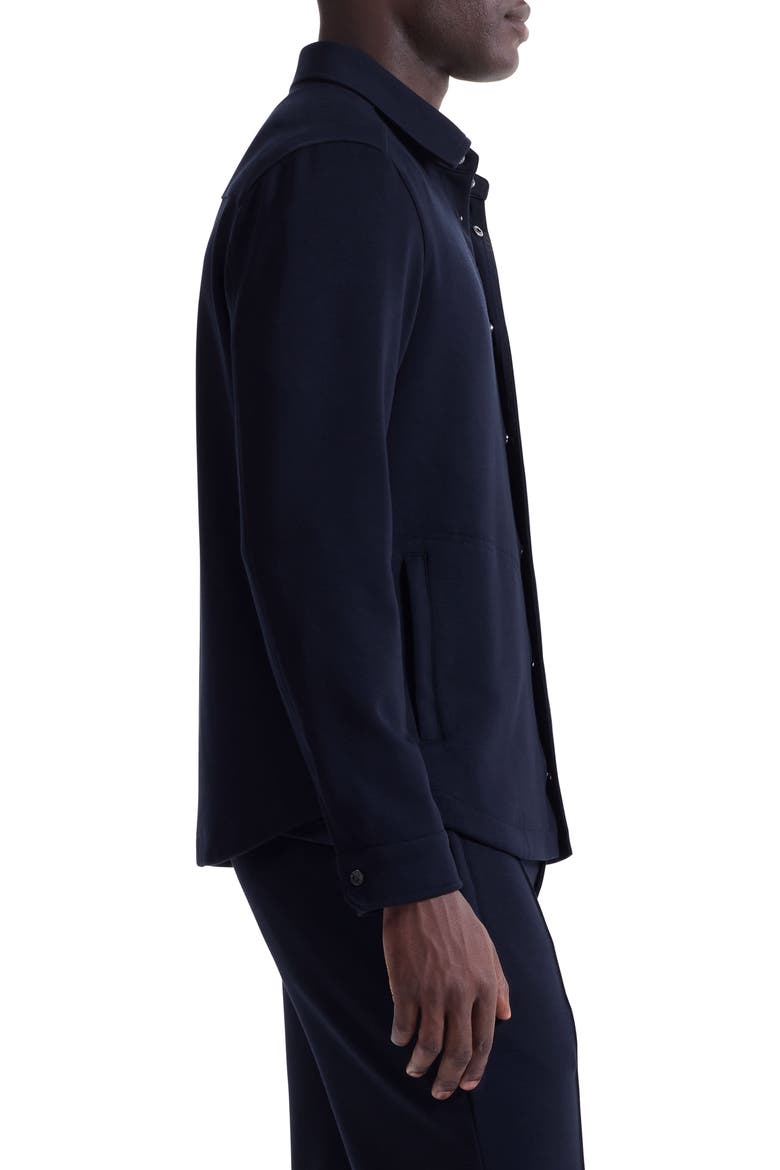 Soft Touch Snap-Up Shirt, Alternate, color, NAVY