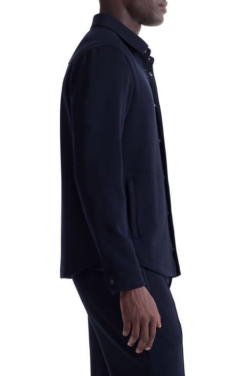 Bugatchi Soft Touch Snap-up Shirt In Blue
