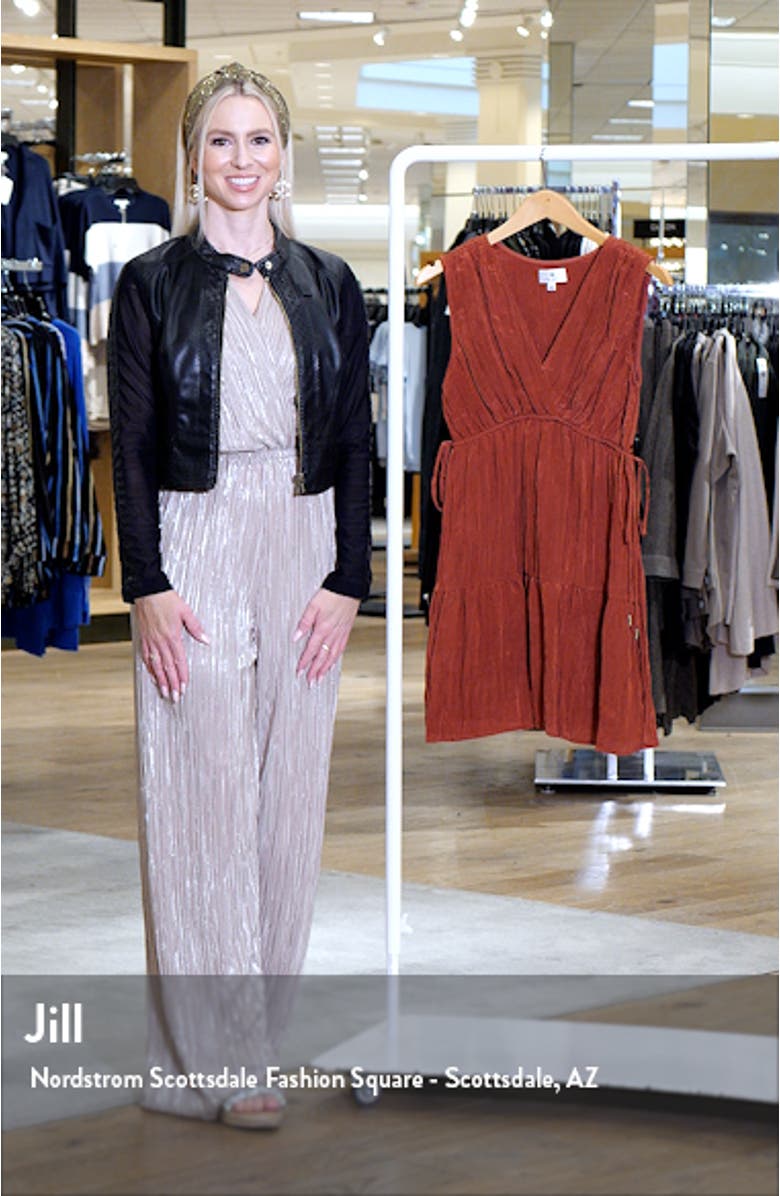 Crinkle Sleeveless Minidress, sales video thumbnail