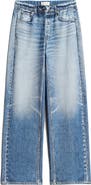 rag & bone rb Miramar Wide Leg Cotton Terry Sweatpant Jeans