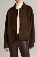 Vince Suede Trucker Jacket