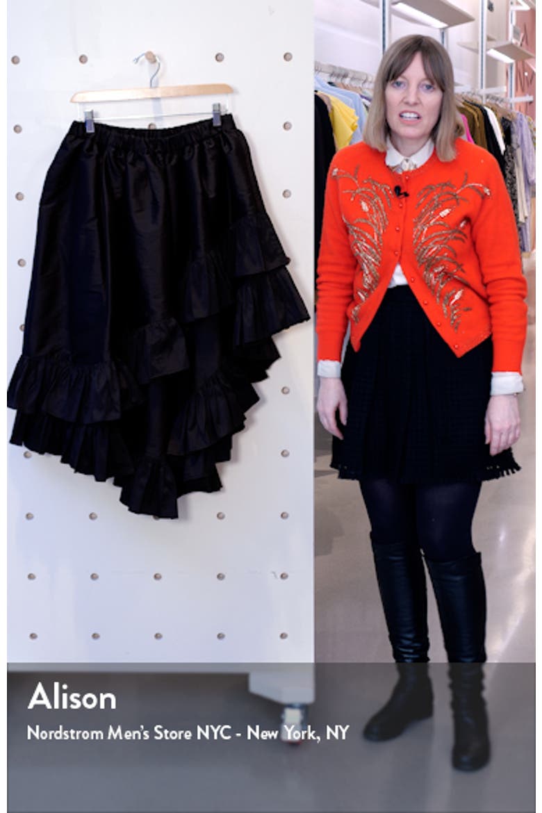 Asymmetrical Taffeta Ruffle Skirt video