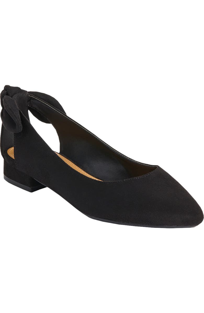 Comfortview The Nevelle Slip On Flat, Main, color, Black