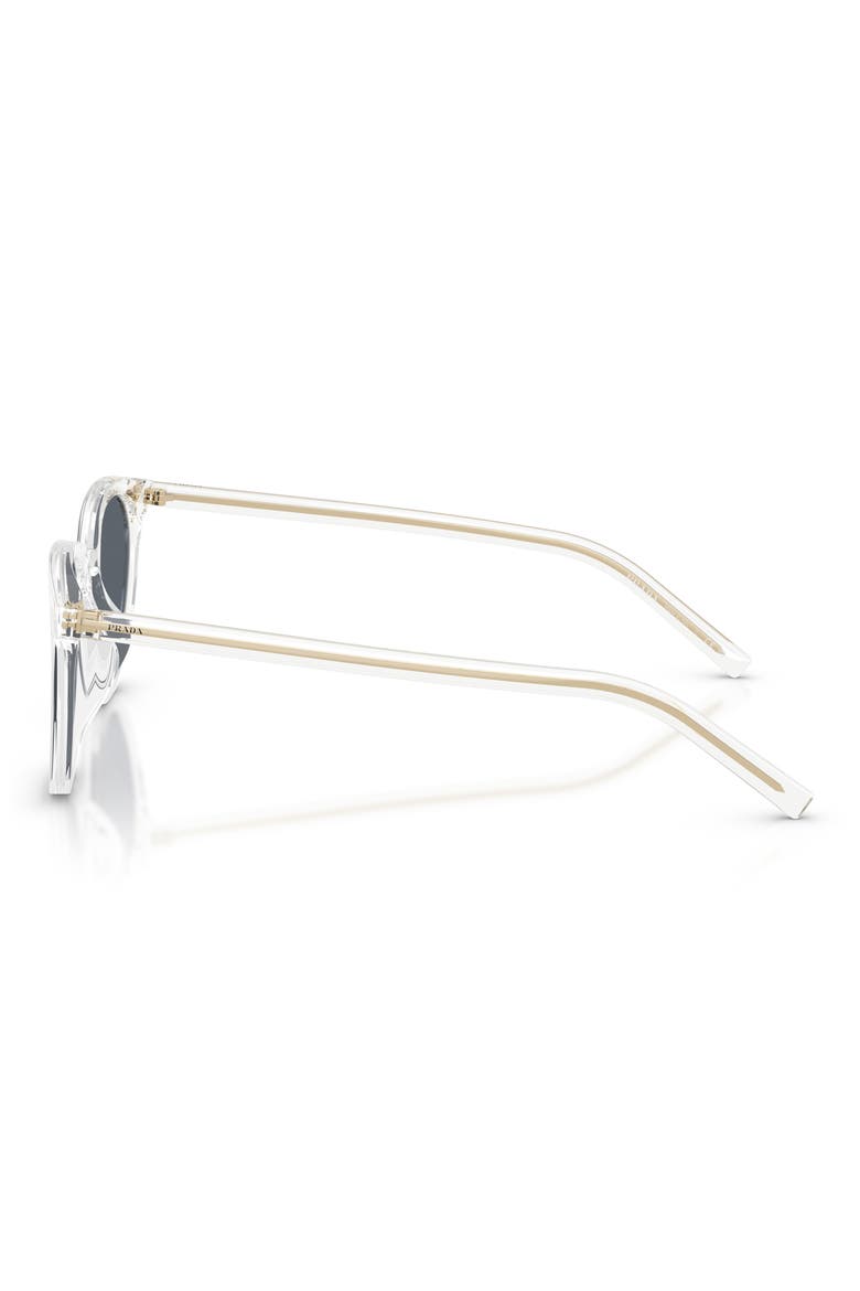 52mm Phantos Sunglasses, Alternate, color, CRYSTAL / BLUE