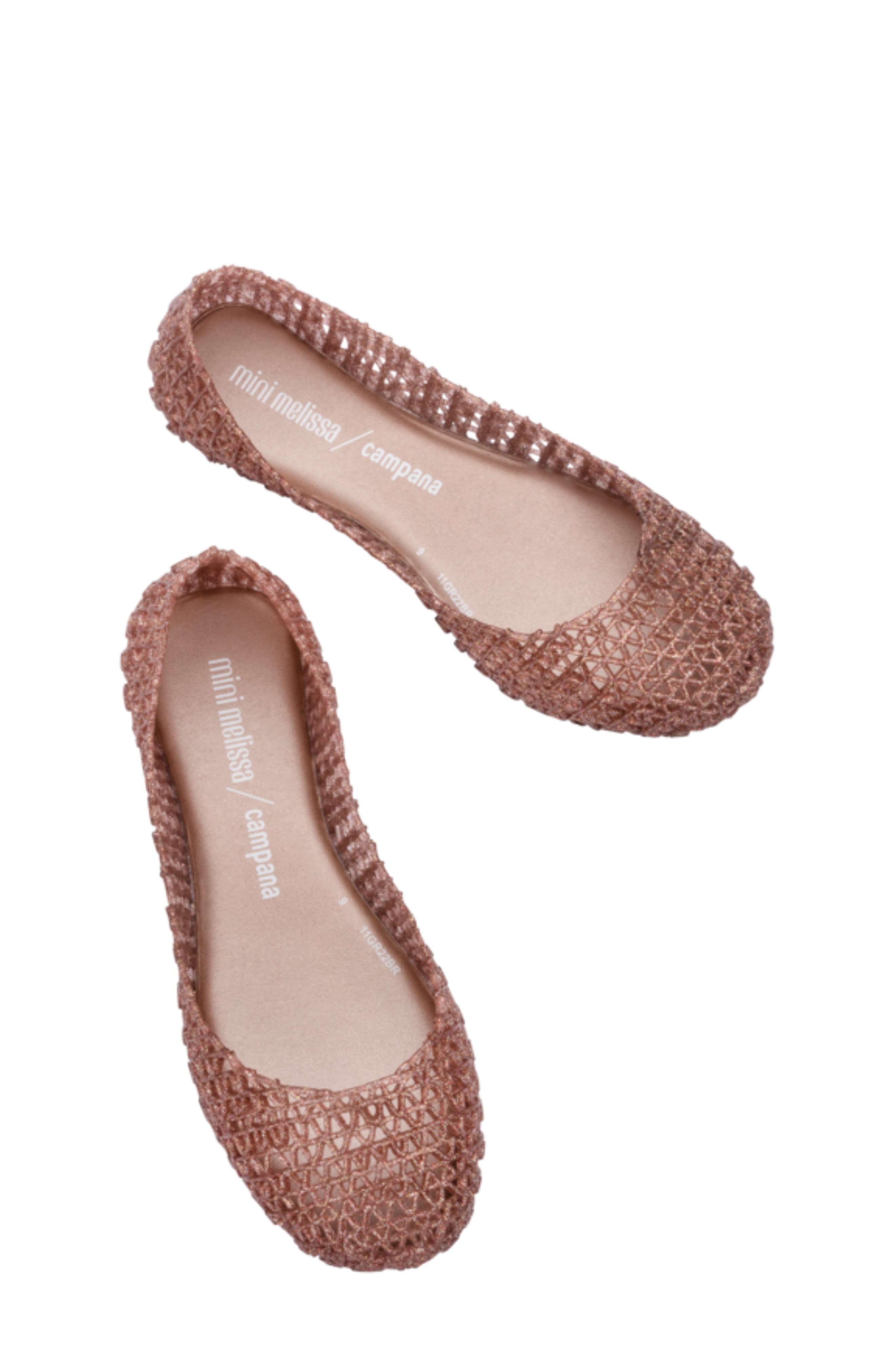 Campana Zigzag Flat, Alternate, color, ROSE GLITTER