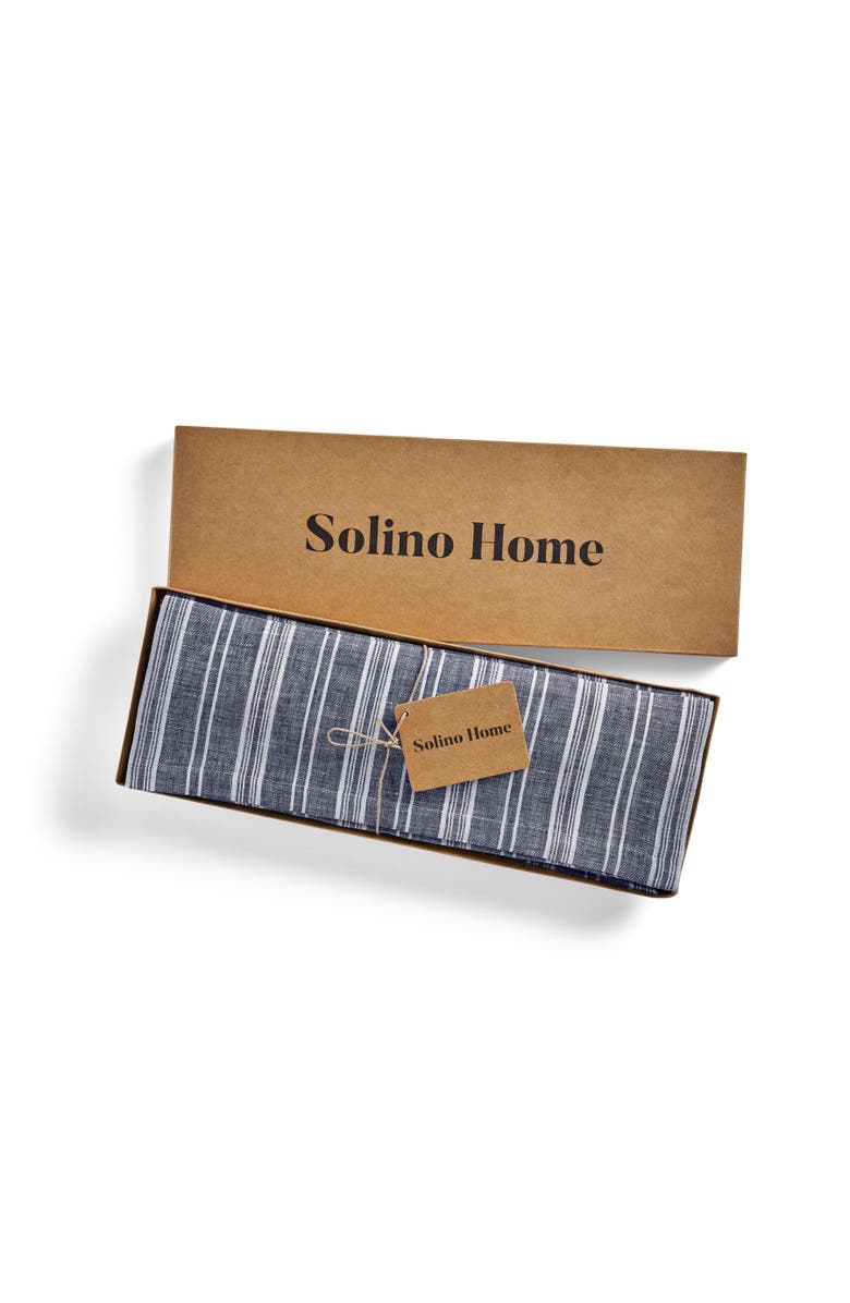 Solino Home Linen Placemats - Chelsea Stripe, 14" x 19" Inch, Alternate, color, 