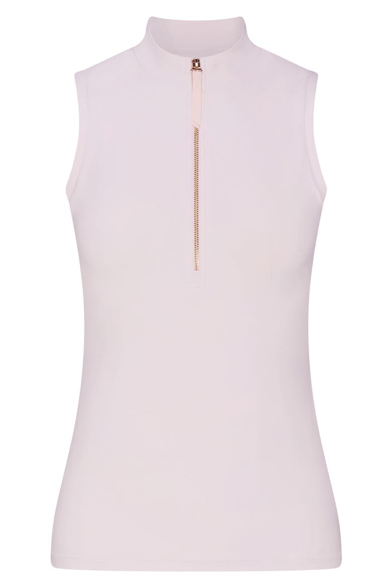 Tabitha Quarter Zip Performance Top, Alternate, color, PETAL PINK