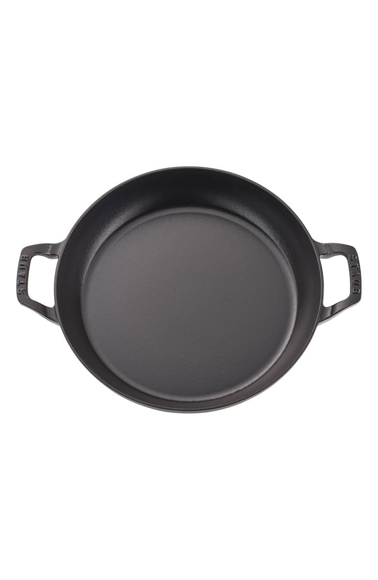 Staub 3.5-Quart Enameled Cast Iron Braiser, Alternate, color, Matte Black