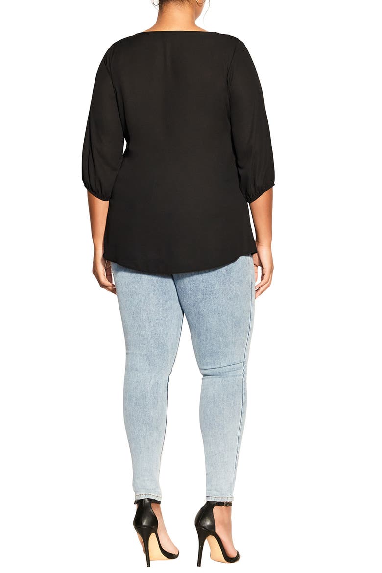 Zip Fling Top, Alternate, color, BLACK